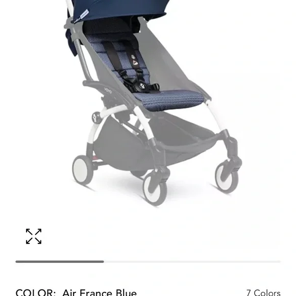 Babyzen YOYO  Canopy & Seat Pad Color Pack Air France DOES NOT INCLUDE STROLLER - Picture 2 of 3